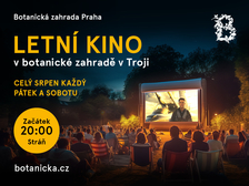 Letní kino v botanické zahradě v Troji